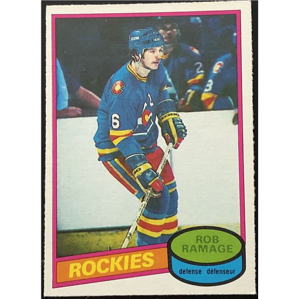 1980-81 O-PEE-CHEE ROB RAMAGE ROOKIE CARD