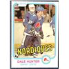 Image 1 : 1981-82 O-PEE-CHEE DALE HUNTER ROOKIE CARD