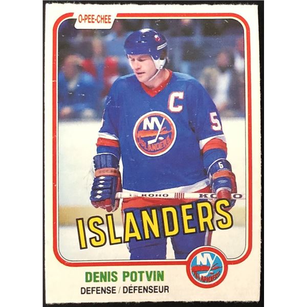 1981-82 O-PEE-CHEE DENIS POTVIN (HOF)