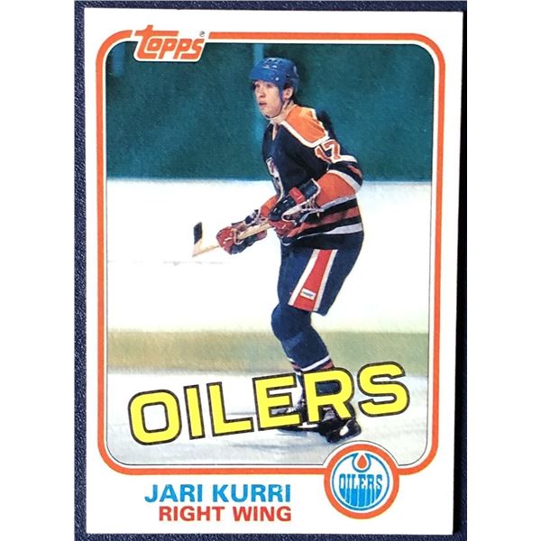 1981-82 TOPPS JARI KURRI (HOF) ROOKIE CARD