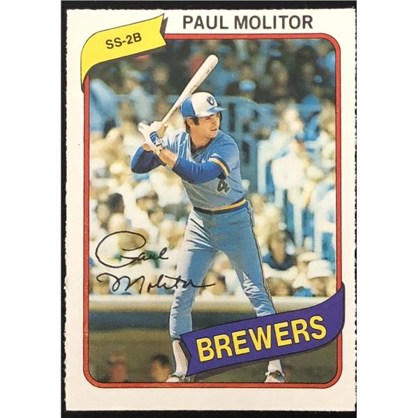 1980 O-PEE-CHEE PAUL MOLITOR (HOF)