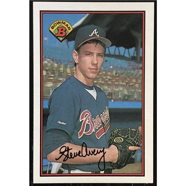 1989 BOWMAN STEVE AVERY ROOKIE CARD
