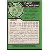 Image 2 : 1977-78 TOPPS DAVID THOMPSON (HOF)