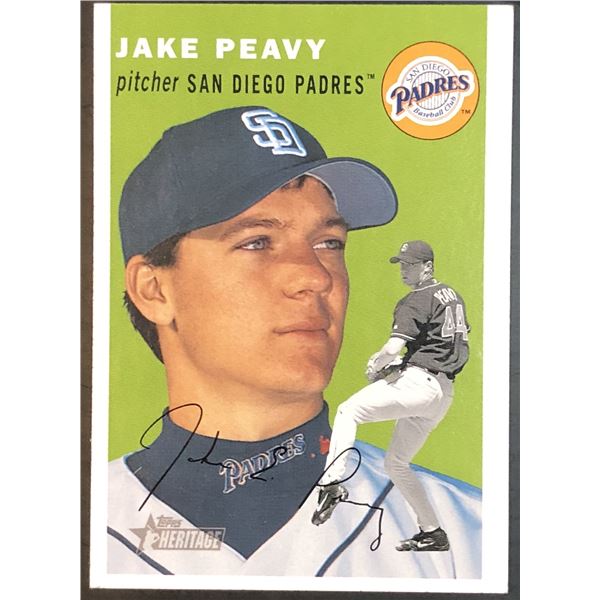 2003 TOPPS HERITAGE JAKE PEAVY ROOKIE CARD