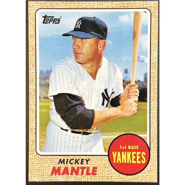 2010 TOPPS HERITAGE MICKEY MANTLE (HOF)
