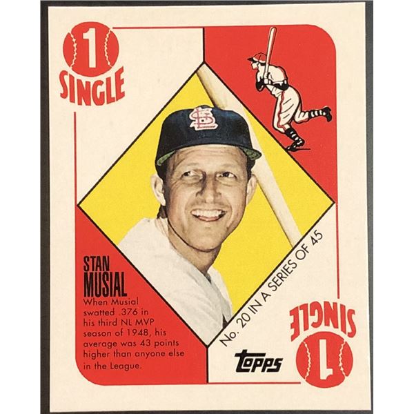 2010 TOPPS RED BACK STAN MUSIAL (HOF)