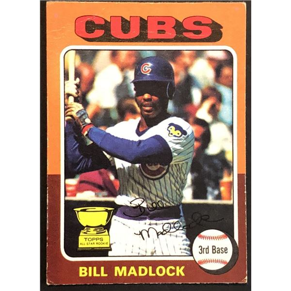 1975 O-PEE-CHEE BILL MADLOCK ROOKIE CARD
