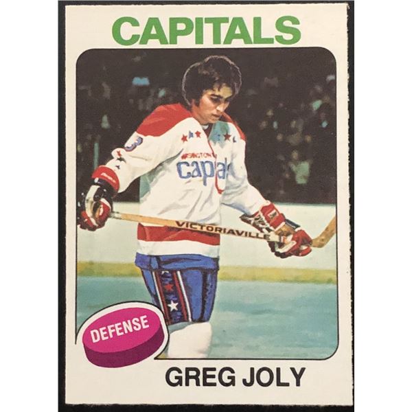 1975-76 O-PEE-CHEE GREG JOLY ROOKIE CARD