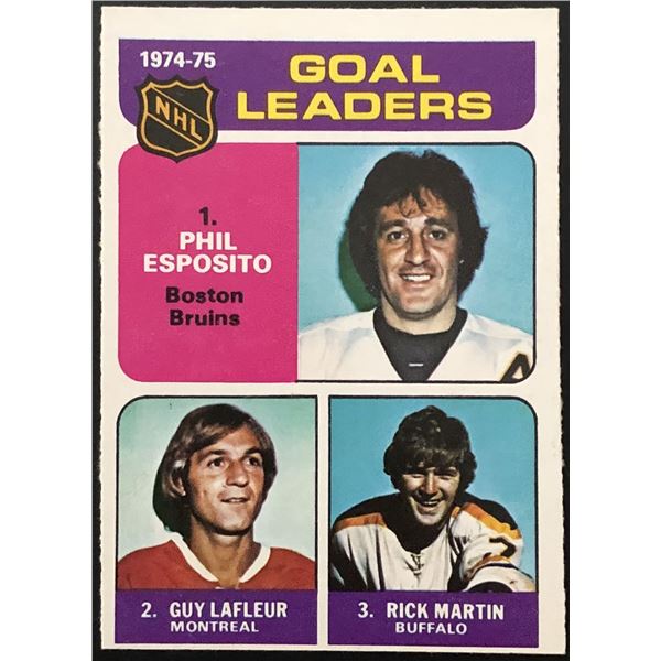 1975-76 O-PEE-CHEE PHIL ESPOSITO / GUY LAFLEUR (HOF)