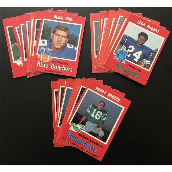 1971 O-PEE-CHEE CFL COLLECTION - 25 CARDS