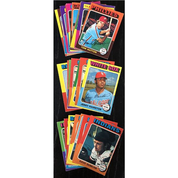 1975 O-PEE-CHEE BASEBALL COLLECTION - 25 CARDS