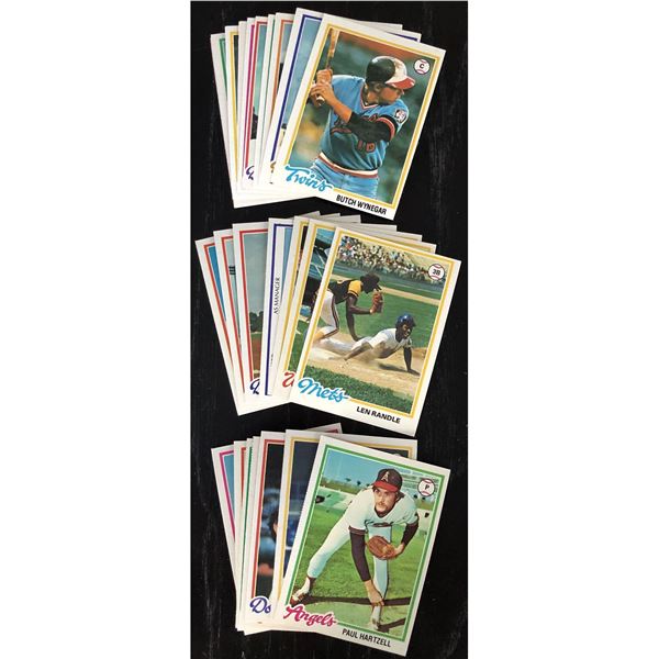 1978 TOPPS BASEBALL COLLECTION - 25 CARDS