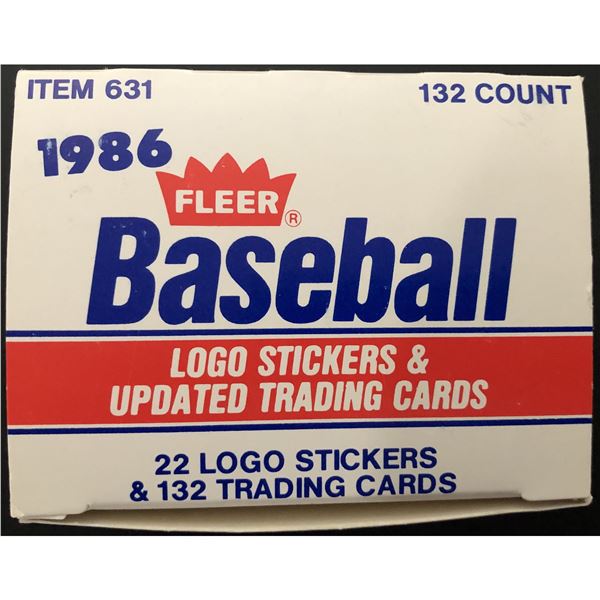 1986 FLEER BASEBALL ROOKIE & TRADED SET