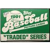 Image 1 : 1991 TOPPS BASEBALL ROOKIE & TRADED SET
