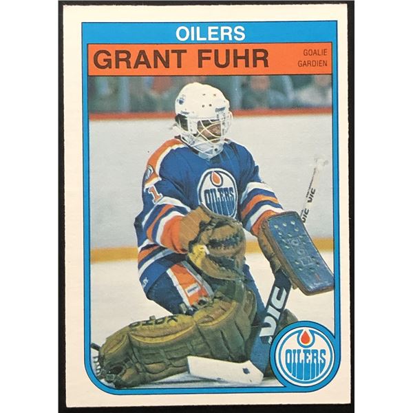 1982-83 O-PEE-CHEE GRANT FUHR (HOF) ROOKIE CARD