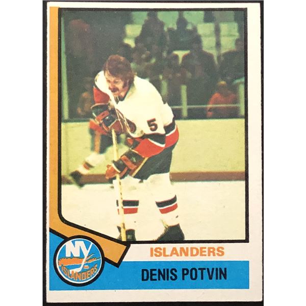 1974-75 TOPPS DENIS POTVIN (HOF) ROOKIE CARD