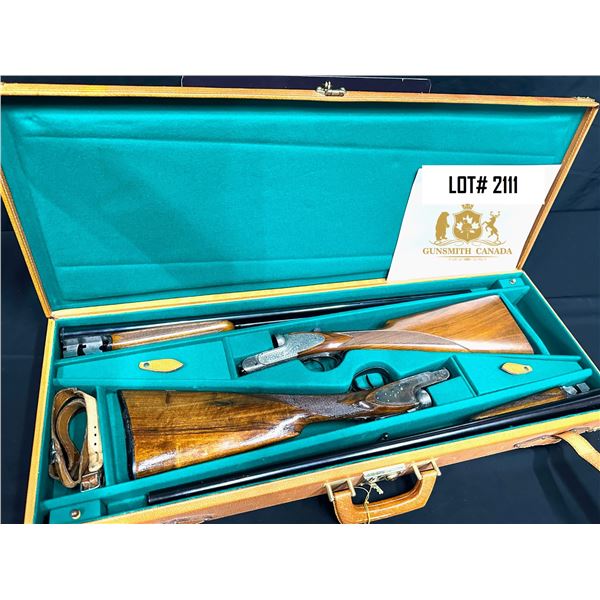 BERNADELLI 12GA & 20GA SIDE BY SIDE SHOTGUNS WITH CASE (ROMA 3 & ROMA 6)