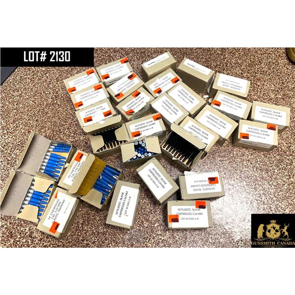 AMMO LOT -30 BOXES OF 20 ROUNDS TRAINER BLANKS 5.56MM - APROX 575 ROUNDS