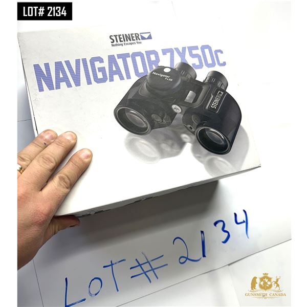 BINOCULAR-STEINER NAVIGATOR 7x50 OPEN HINGE W/COMPASS - NEW IN THE BOX