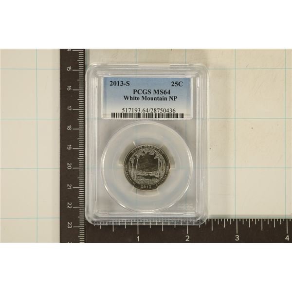 2013-S WHITE MOUNTAIN N.P. QUARTER PCGS MS64