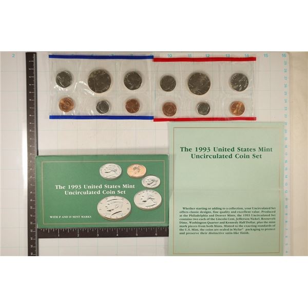 1993 US MINT SET (UNC) P/D (WITH ENVELOPE)