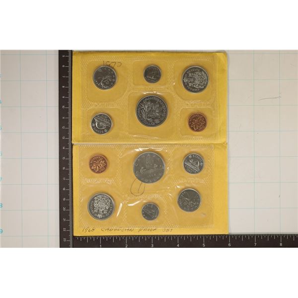 1968 & 1970 CANADA (PF LIKE) SETS WITH ENVELOPES