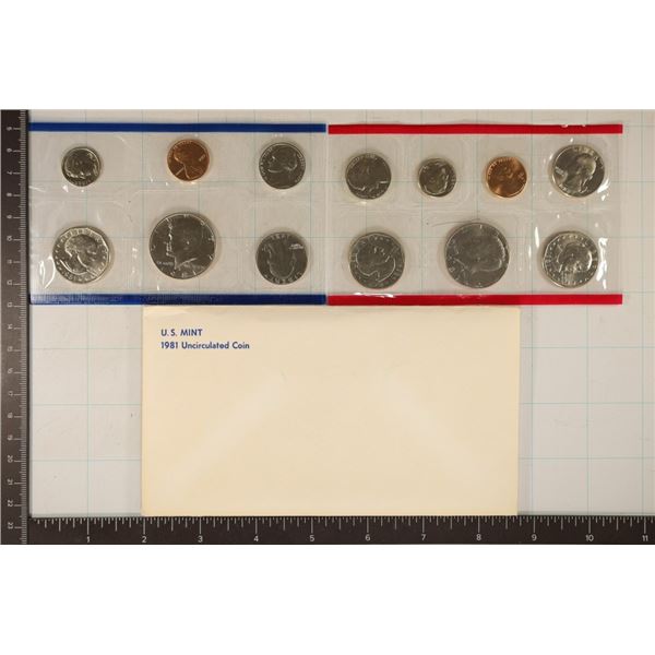 1981 US MINT SET (UNC) P/D/S (WITH ENVELOPE)