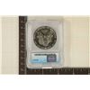 Image 2 : 1987 AMERICAN SILVER EAGLE ICG MS70 1 OZ. SILVER
