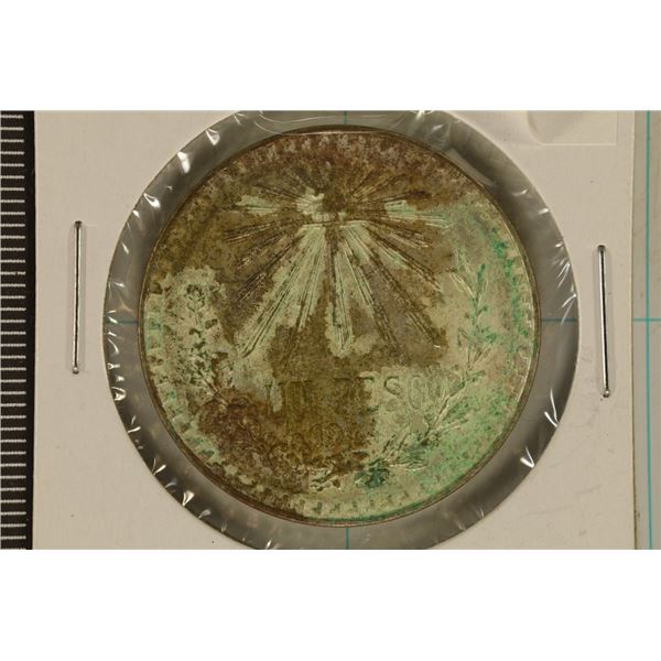 1944-M MEXICO CAP & RAYS PESO .3857 OZ. ASW