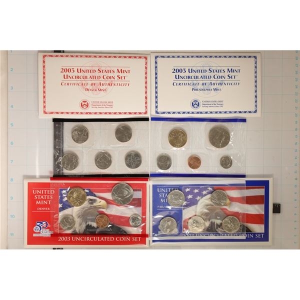 2003 US MINT SET (UNC) P/D (WITH ENVELOPE)