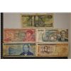 5 MEXICO BILLS:1976 - 50 PESO, 1976-20 PESO, 1987-