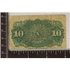 Image 2 : 1863 US 10 CENT FRACTIONAL CURRENCY