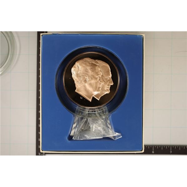 1973 SOLID BRASS 7.8 OZ. RICHARD NIXON INAUGURAL