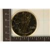 Image 1 : 1997 GOLD PLATED AMERICAN SILVER EAGLE. UNC IN