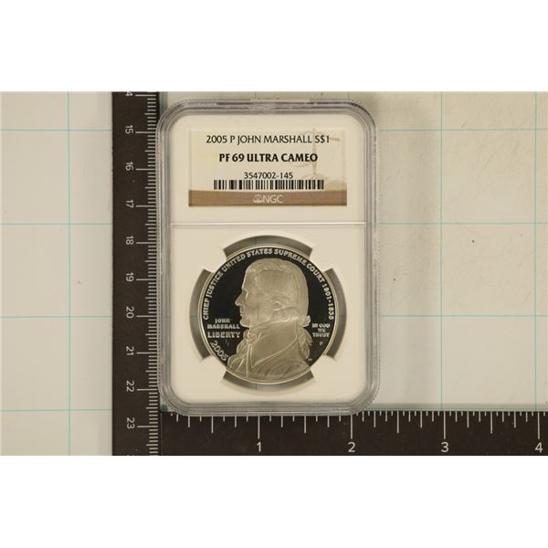 2005-P JOHN MARSHALL SILVER DOLLAR PF69 ULTRA CAM