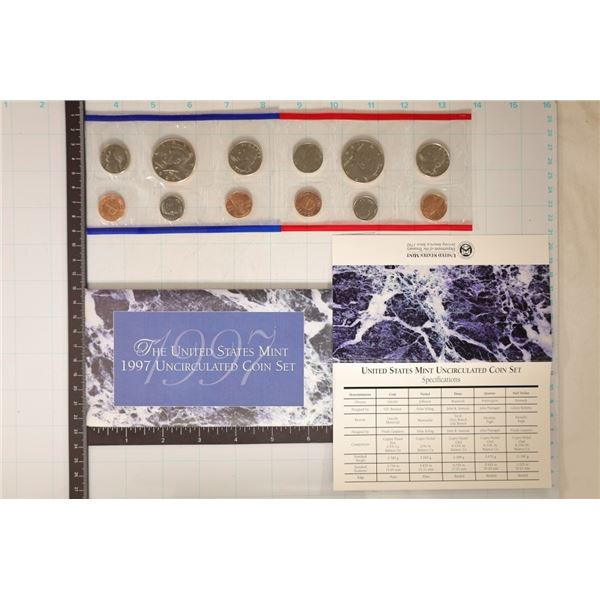 1997 US MINT SET (UNC) P/D (WITH ENVELOPE)