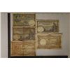 6 CIRCA 1920'S BELGIUM BILLS: 3 FIVE FRANCS & 2