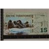 Image 1 : 2011 ARCTIC TERRITORIES $15 POLAR DOLLAR CRISP UNC