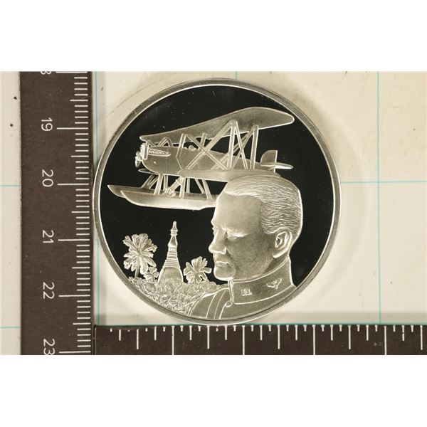1.42 OZ PF STERLING SILVER AVIATION ROUND "MAJOR