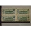 Image 2 : 4-1973 CANADA $1 COLORIZED BILLS 2 ARE CRISP