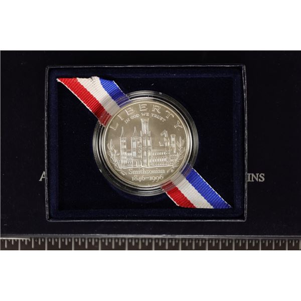 1996-D US UNC SILVER DOLLAR SMITHSONIAN