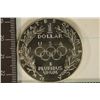 Image 2 : 1988-D US UNC SILVER "OLYMPIAD" $1 IN HARD PLASTIC