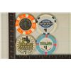 Image 1 : 4-$1 CASINO CHIPS: JERRY'S NUGGET LAS VEGAS,
