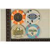 Image 2 : 4-$1 CASINO CHIPS: JERRY'S NUGGET LAS VEGAS,