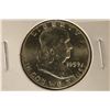 1959 FRANKLIN SILVER HALF DOLLAR. BRILLIANT UNC