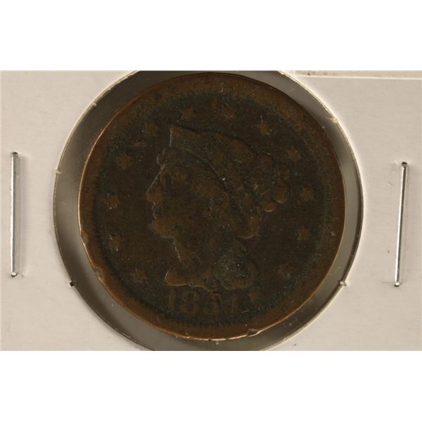 1854 US LARGE CENT