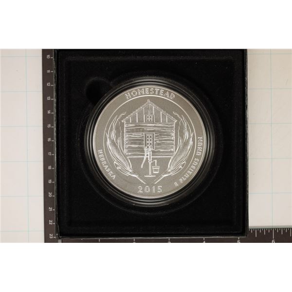 5 TROY OZ. .999 FINE SILVER 2015-P AMERICA THE