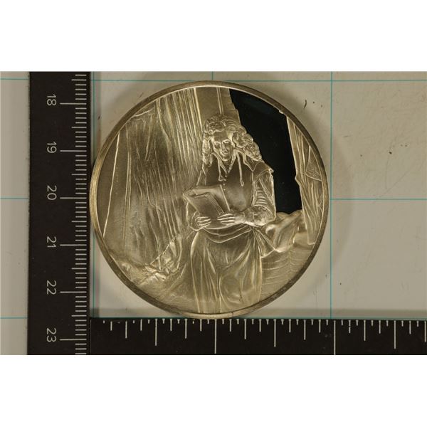 65.9 GRAMS PROOF STERLING SILVER INGOT. THE GENIUS