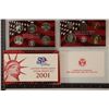 2001 US SILVER PROOF SET (WITH BOX) WITH CERT.