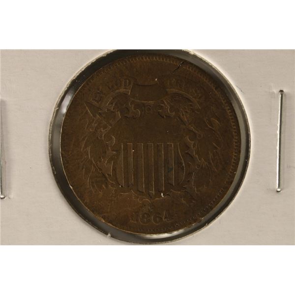 1864 US 2 CENT PIECE